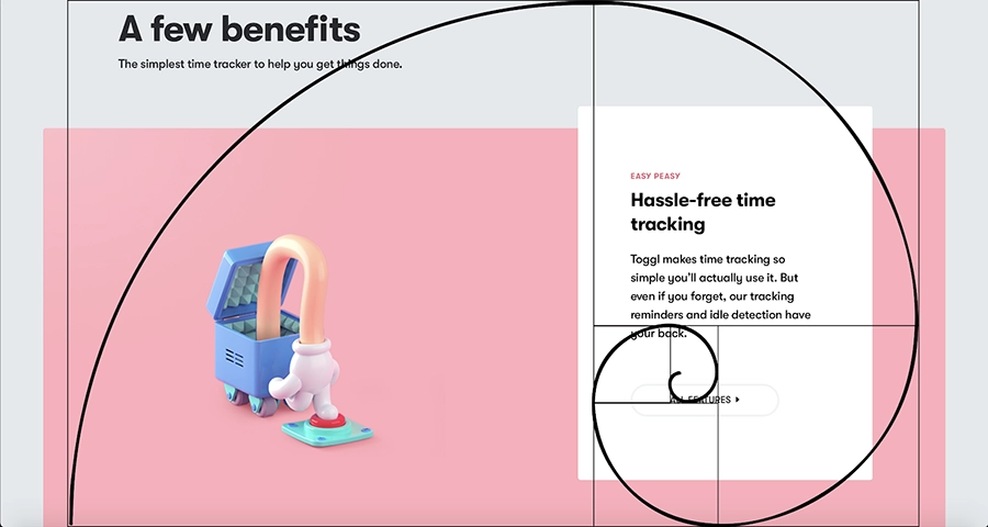 Sắp xếp bố cục website theo tỷ lệ vàng Sắp xếp bố cục website theo tỷ lệ vàng