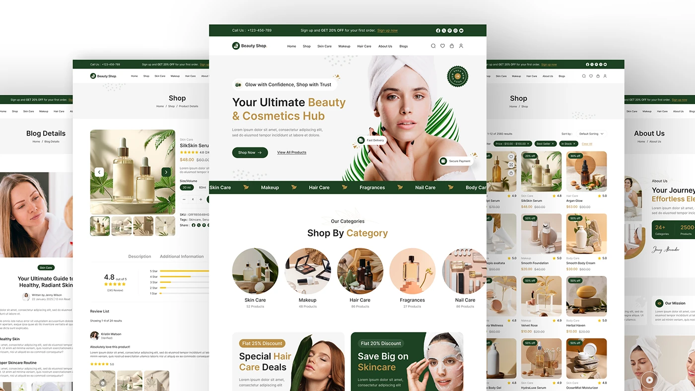 Các tính năng quan trọng khi thiết kế web mỹ phẩm Các tính năng quan trọng khi thiết kế web mỹ phẩm