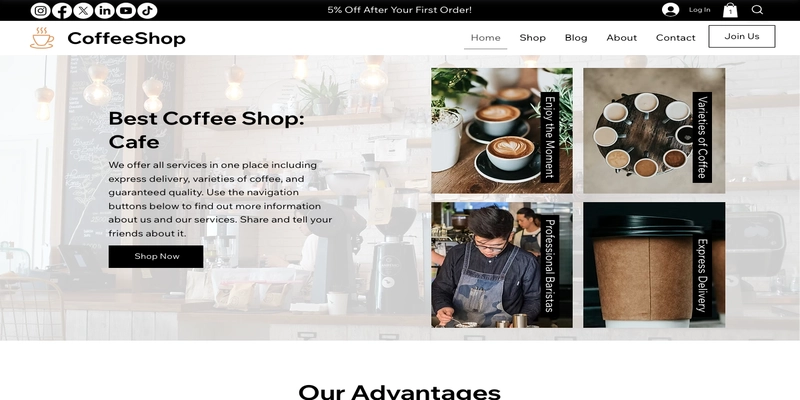 Xu hướng thiết kế website quán cà phê 2025 Xu hướng thiết kế website quán cà phê 2025