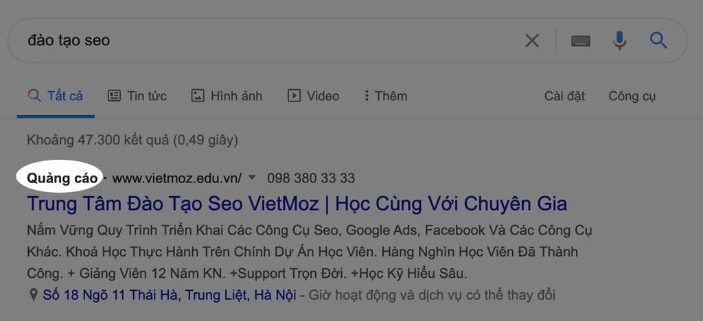 Các Kết Quả Hiển Thị Phổ Biến Trên SERP