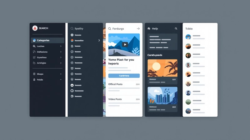 Các kiểu thiết kế Sidebar phổ biến hiện nay