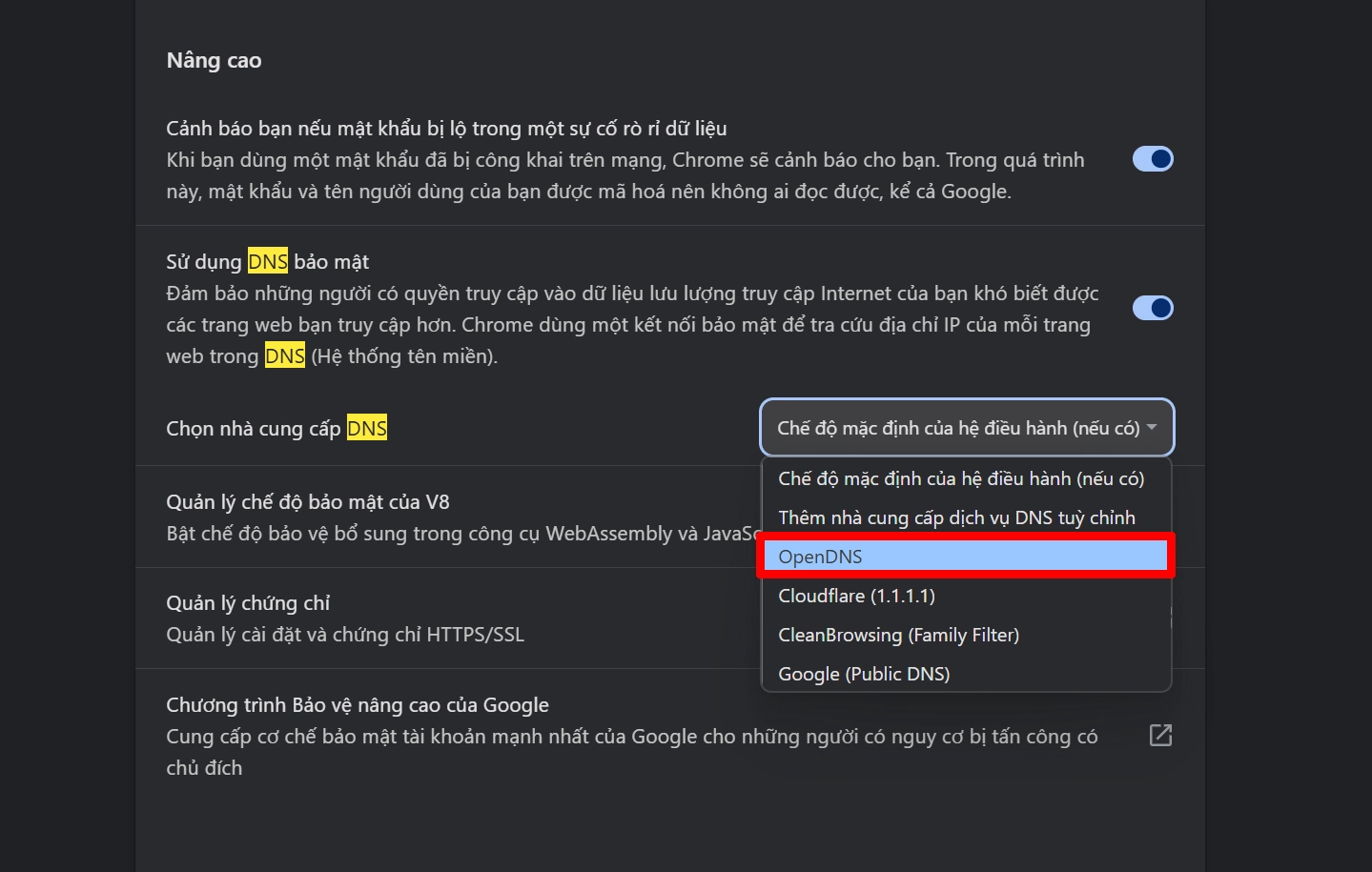 Cách truy cập trang web bị chặn bằng cách đổi DNS trên Chrome