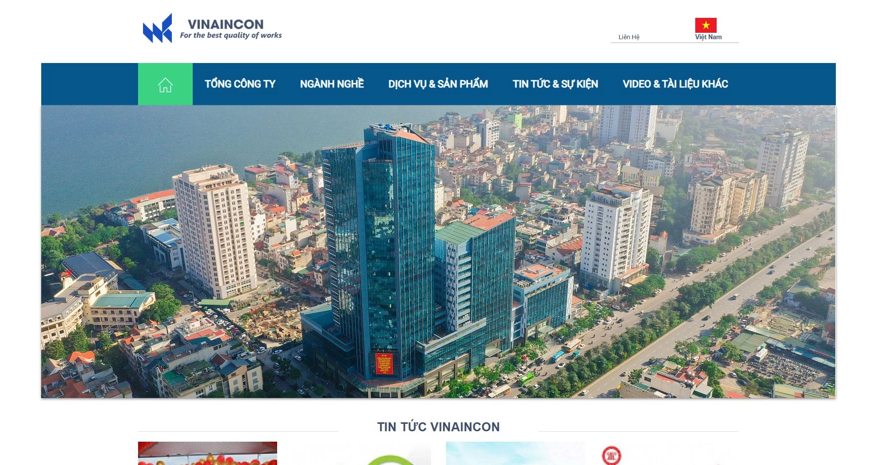 Mẫu website ngành xây dựng đẹp, chuyên nghiệp