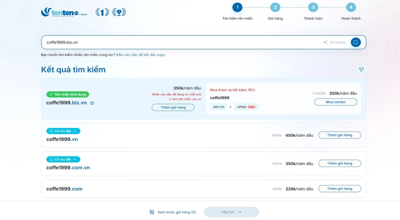 Hướng dẫn đăng ký tên miền .BIZ.VN