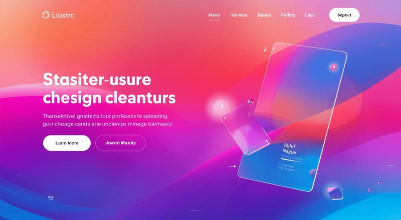 XU HƯỚNG THIẾT KẾ GIAO DIỆN WEBSITE HIỆN NAY Màu sắc chuyển sắc (Gradient) & hình khối sinh động lên ngôi