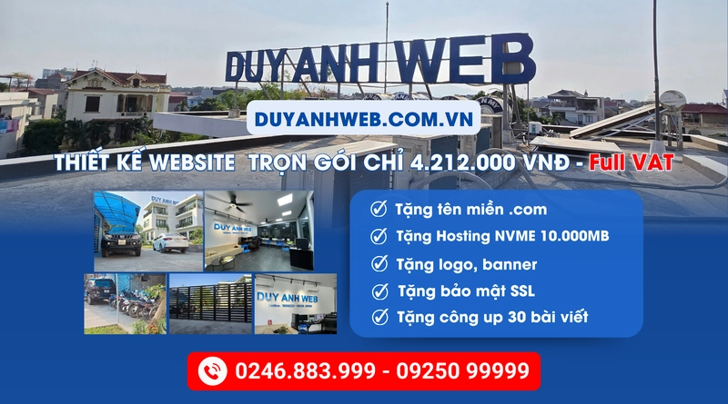 Công ty thiết kế website chuyên nghiệp, uy tín tại xã Tây Phương, Hà Nội