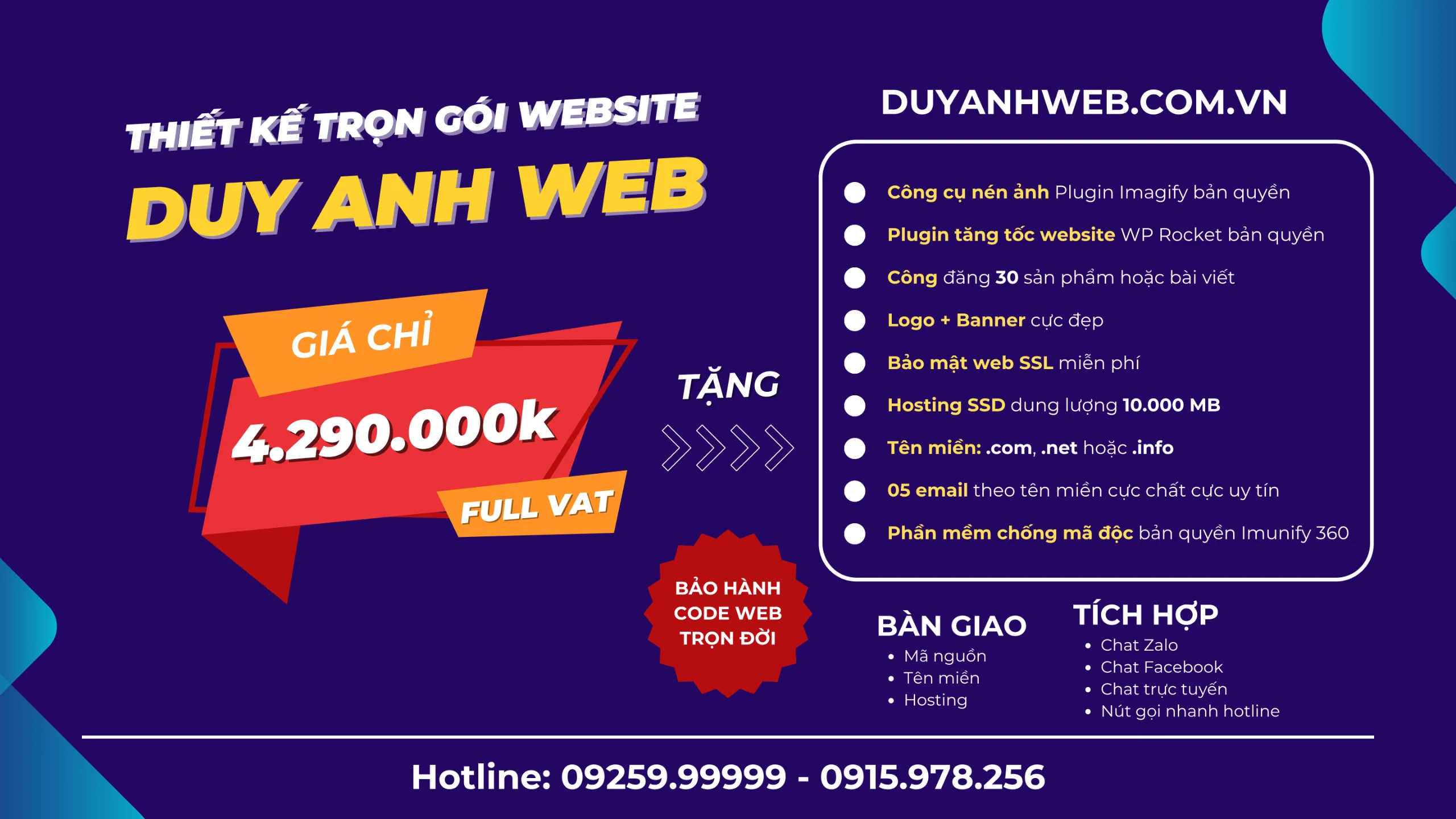 AI Veo 3: Hướng Dẫn Làm Video AI Chuyên Nghiệp Dễ Dàng - Ảnh 29 Banner quảng cáo dịch vụ thiết kế website trọn gói uy tín, chuyên nghiệp, chuẩn SEO.