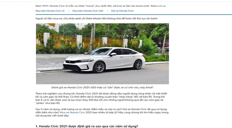 Ví Dụ Mẫu Bài Viết Quảng Cáo Xe Ô Tô (Tham Khảo)