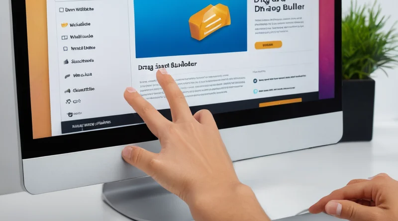 Giao diện kéo thả trực quan của trình dựng trang