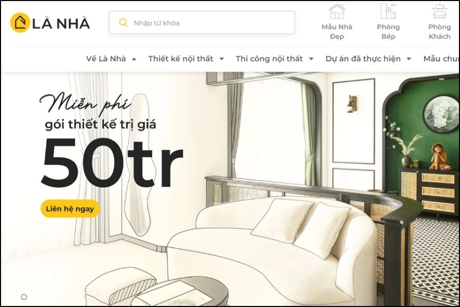 Top Các Trang Website Đẹp Thiết Kế Nội Thất Hàng Đầu Tại Việt Nam