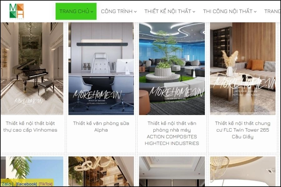 Top Các Trang Website Đẹp Thiết Kế Nội Thất Hàng Đầu Tại Việt Nam