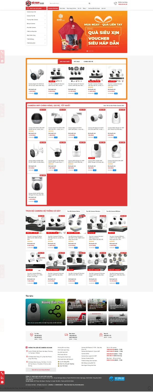 Mẫu Website Camera MN055