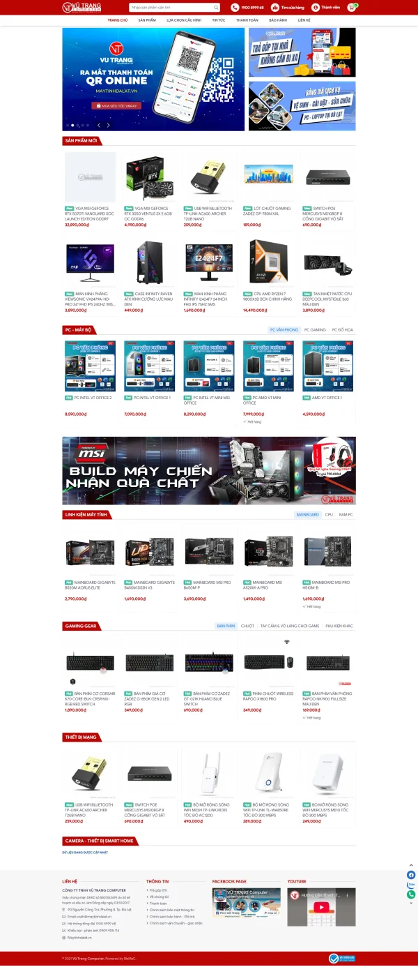 Mẫu Website Camera MN052