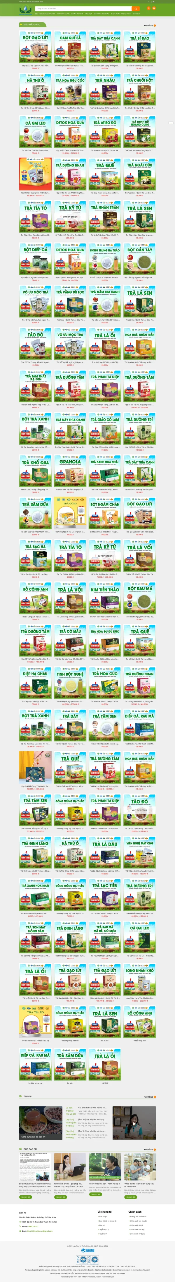 Mẫu Website ngũ cốc ăn vặt MN349