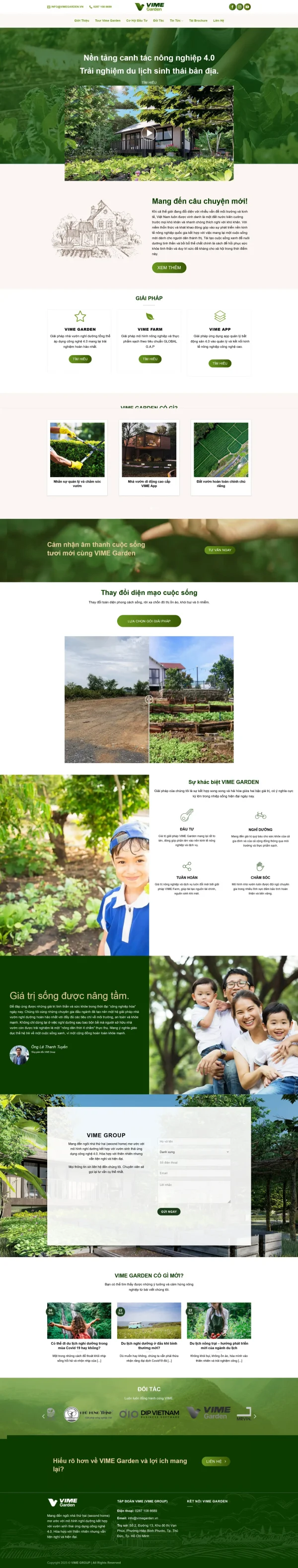 Mẫu website nông nghiệp sạch mã số MN532