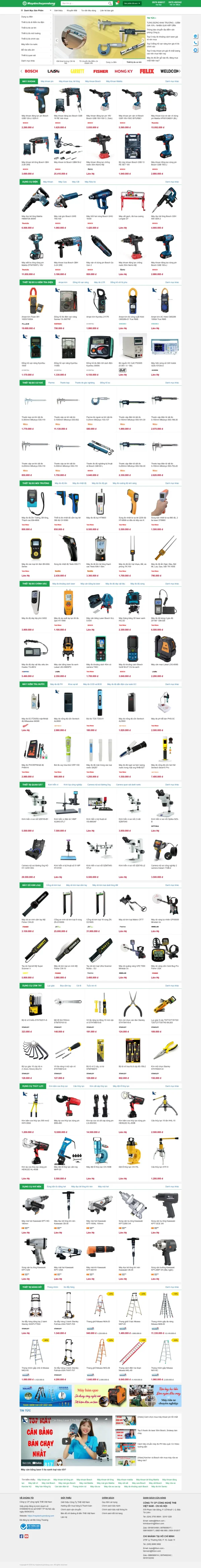 Mẫu Website thiết bị cầm tay MN088