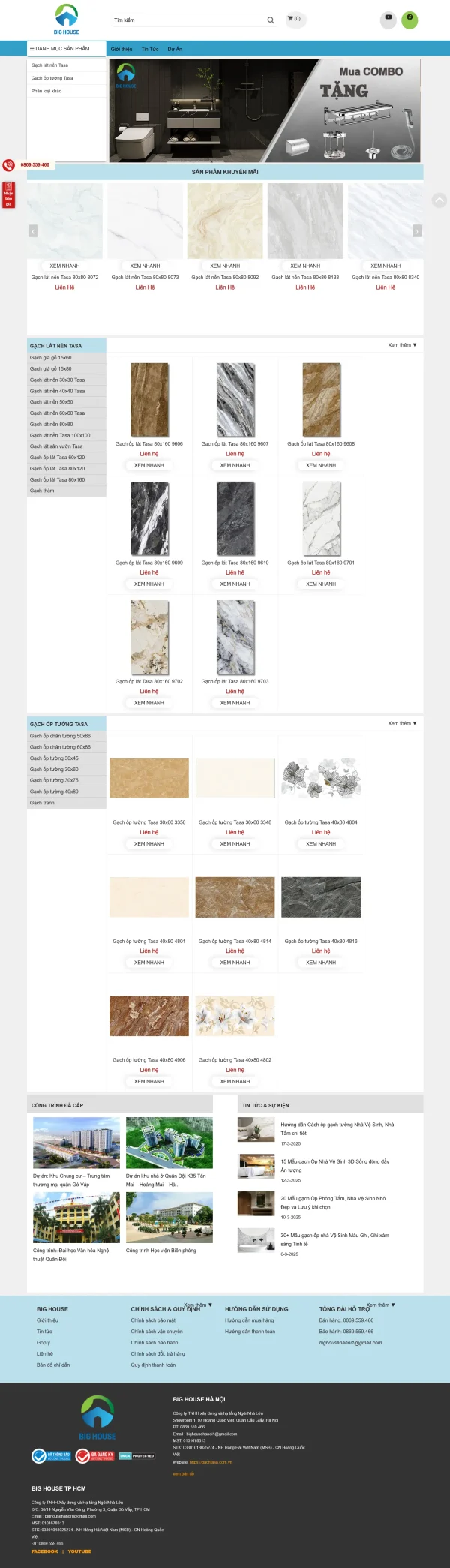 Mẫu Website vật liệu xây dựng MN199