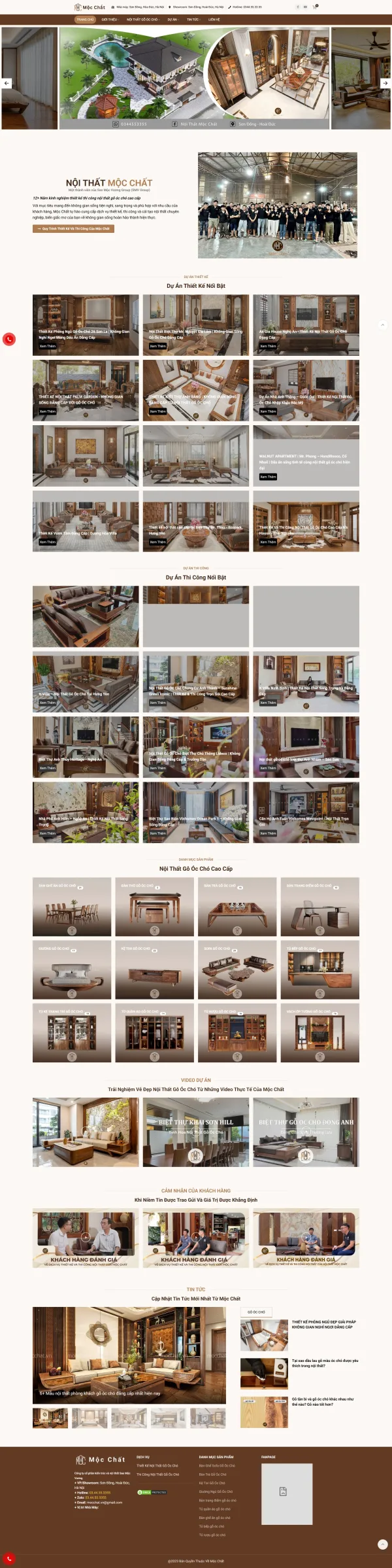 Mẫu website sofa gỗ óc chó mã số MN468