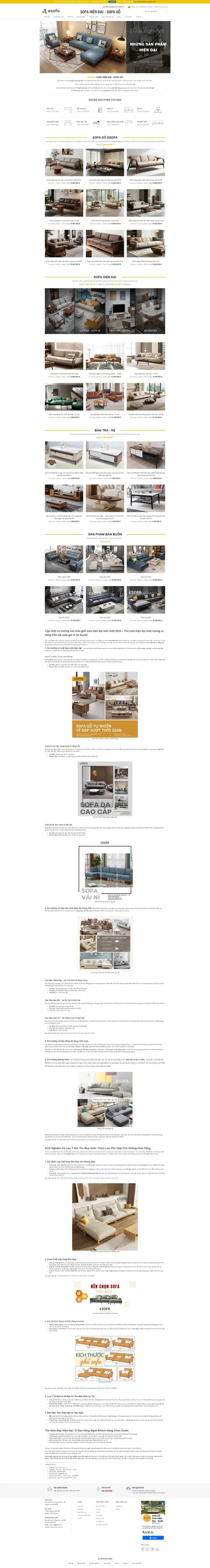 Mẫu website sofa gỗ óc chó mã số MN458