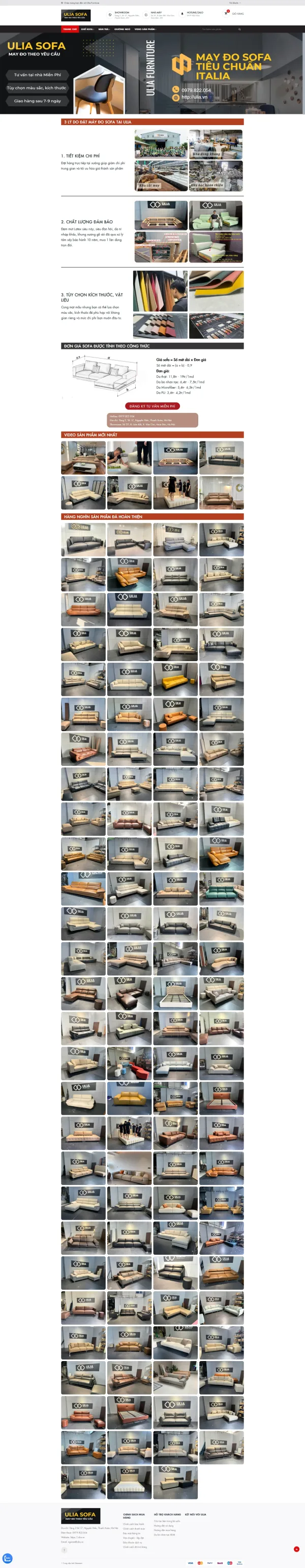 Mẫu website may do bọc ghế sofa mã số MN478