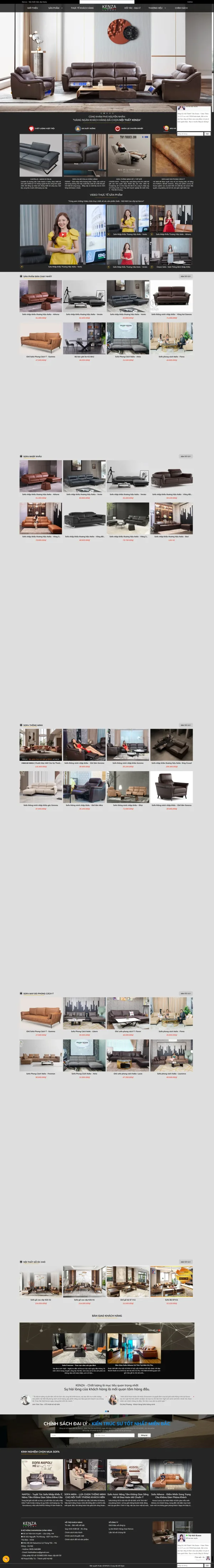 Mẫu website sofa gỗ óc chó mã số MN470