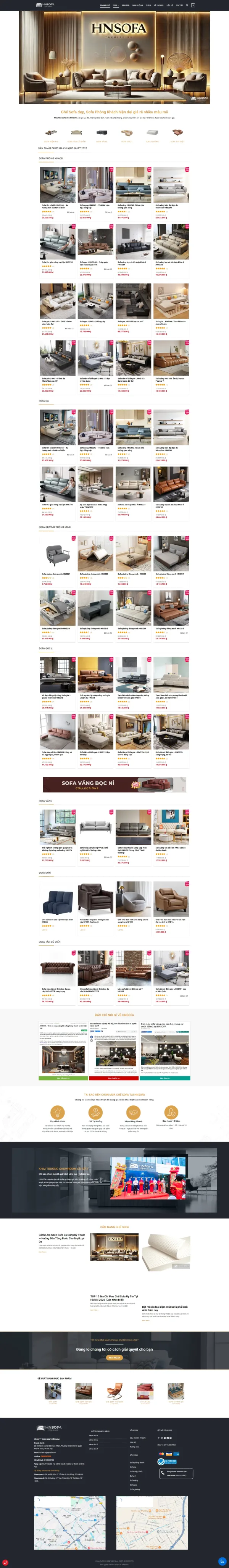 Mẫu website sofa gỗ óc chó mã số MN474