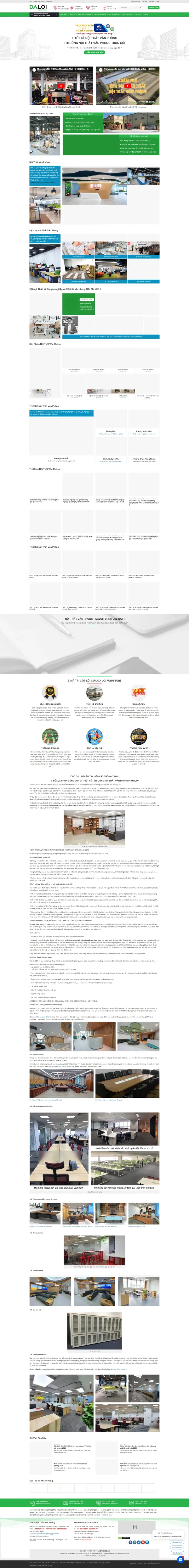 Mẫu Website nội thất văn phòng MN188