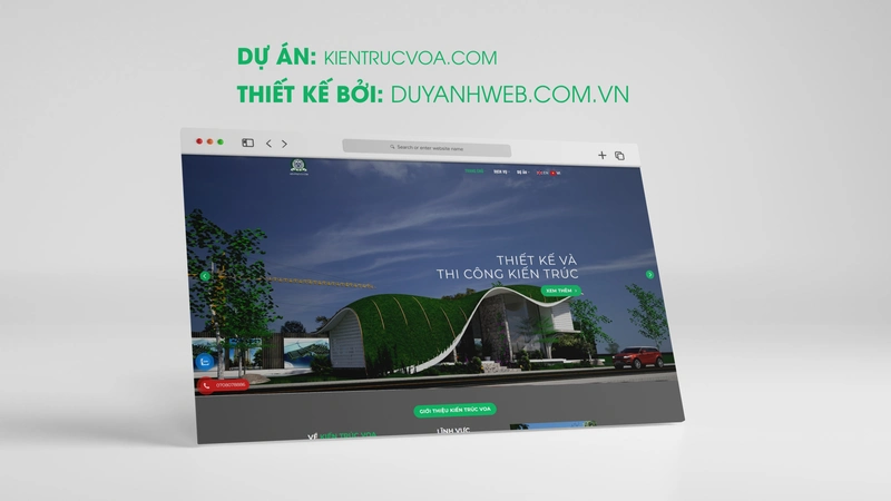 Thiết Kế Website Kiến Trúc Nội Thất VOA