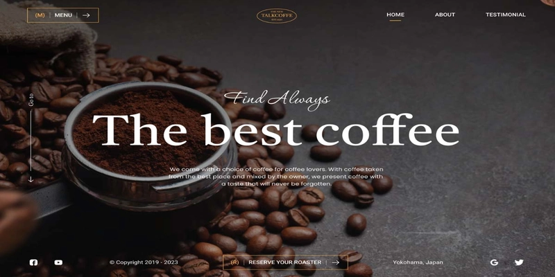 Xu hướng thiết kế website quán cà phê 2025 Xu hướng thiết kế website quán cà phê 2025