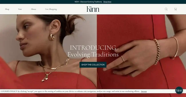 Các phong cách thiết kế website trang sức phổ biến Các phong cách thiết kế website trang sức phổ biến