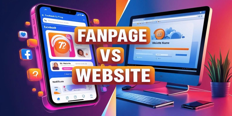 website và fanpage nên chọn cái nào